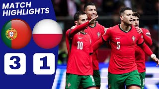 Portugal vs Poland 31 HIGHLIGHTS  Bernardo Silva amp Ronaldo Goal vs Poland [upl. by Honan]