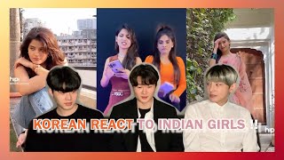 Korean React To Indian Girls [upl. by Utham]