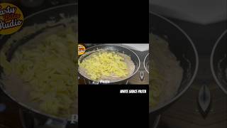 White sauce cheesy pasta anyone ytshorts youtubeshorts shortvideo shortsfeed shorts pasta [upl. by Ennirok]