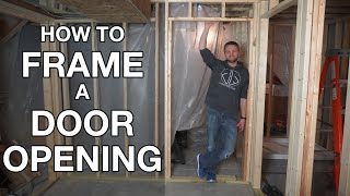 How To Install A New Door Through An Existing Wall [upl. by Kitty]