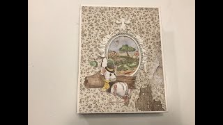 CIAO BELLA AESOPS FABLES MINI ALBUM PART 1 TUTORIAL SHELLIE GEIGLE JS HOBBIES AND CRAFTS [upl. by Airotel]