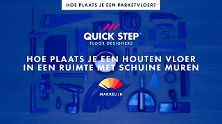 Hoe plaats je een houten vloer in een ruimte met schuine muren  QuickSteptutorial [upl. by Margalo896]