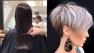 Cheveux court et miLong pour femmes  Idées de coiffure tendance en 2021💇‍♀️ [upl. by Arabelle759]