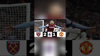 West Ham United 2 vs 1 Manchester United All Goals amp Highlights Premier Liga Inggris short [upl. by Dev]