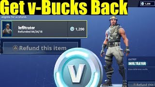 How To Refund Vbucks On Fortnite Get Your vbucks Back Fortnite Tips amp Tricks [upl. by Weissman]