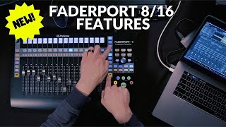 New FaderPort 8 and FaderPort 16 Features including Channel Gain Cue Mix and Plugin Controls [upl. by Cirillo924]