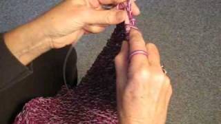 KNITTING STRAIGHT ON A CIRCULAR NEEDLE [upl. by Paterson189]