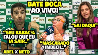 P0LÊMICA NET0 XNGA ABEL FERREIRA AO VIVO E DEBATE PEGA FOGO APÓS ENTREVISTA COLETIVA E LEILA VAI [upl. by Nevarc]