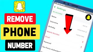 How To Remove Your Mobile Number From Snapchat  in Just 2 Minutes [upl. by Eelrehpotsirhc]