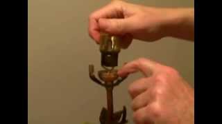 Wiring a Lamp  Wire a Lamp Socket [upl. by Lelith]