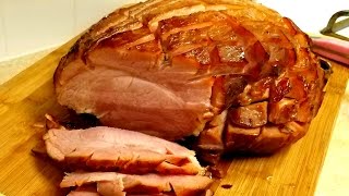 How to bake a Ham in an Oven Bag  Easy Glazed Ham Recipe [upl. by Alios]