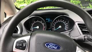 FORD FIESTA  How to turn onoff Headlights as well as other features [upl. by Atilem176]