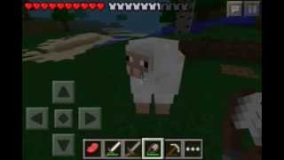 Minecraft pe how to use shears [upl. by Oludoet892]