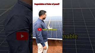 Degradation of Solar panel Solar panel SolarSustainableshortvideo shorts viralvideo [upl. by Warenne]