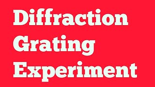 Diffraction grating experiment wavelength determination spectrometer mercury lamp [upl. by Monaco]