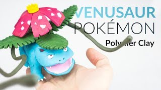 Venusaur Pokemon – Polymer Clay Tutorial [upl. by Connie]