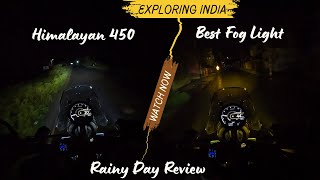 Installing Fog Light at Home  Himalayan 450  HJG dual light  Review  Fog light Holder [upl. by Sualkcin]