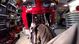 Goldwing GL1800 Superbrace Fork Stabilizer installation footage [upl. by Vitus]