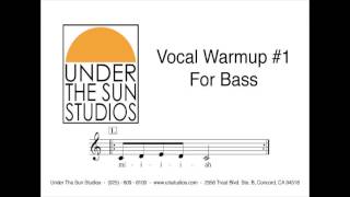 Vocal Warmup 1 for Bass [upl. by Dorisa]