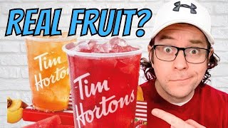 Heat Relief Tim Hortons New Real Fruit Quenchers Review [upl. by Airrat503]