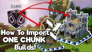 Minecraft How To Import Builds Using Structure Blocks Tutorial [upl. by Nivaj699]