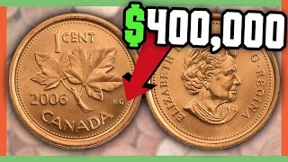 RARE CANADIAN PENNIES WORTH MONEY  VALUABLE COINS IN POCKET CHANGE [upl. by Adrahs85]