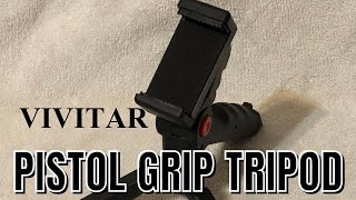 VIVITAR Pistol Grip Tripod Product Review  Affordable Running Tripods [upl. by Carmelina]