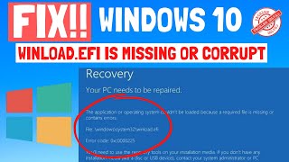 Winloadefi fix windows 10 5 effective ways [upl. by Goles]