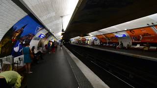 Paris Metro Driver ligne 3 Gallieni  Sentier [upl. by Enitsirhc]