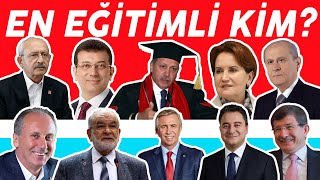 HANGİ SİYASETÇİ HANGİ OKULDAN MEZUN OLDU KİMİN EĞİTİM SEVİYESİ EN YÜKSEK [upl. by Rodman]