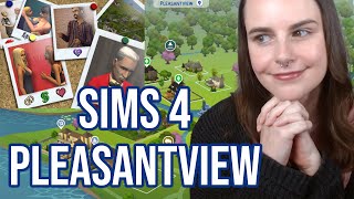 I Created Pleasantview in The Sims 4 Save File Tour  Sims 2 Conversion with Townies amp NPCs [upl. by Drew]