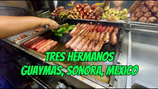 Sonora hot dogs from Tres Hermanos in Guaymas Sonora Mexico [upl. by Slaby]