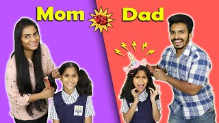 Mom Vs Dad Funny Video  Paris Lifestyle Moral Story [upl. by Assirialc]