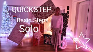 Quickstep Basic Steps Solo Dance Lesson [upl. by Nezam]