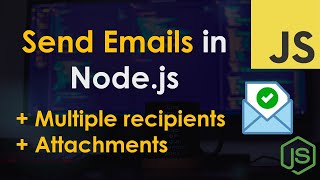 Send Emails in Nodejs  NodeMailer Tutorial [upl. by Idzik]