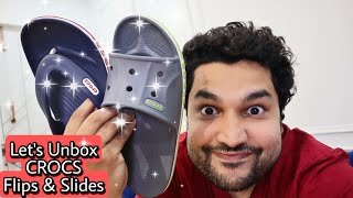 CROCS Slides amp Flips Unboxing amp Review  Best Slides  Best Flips  Best Flipflop amp Slippers crocs [upl. by Kennard]