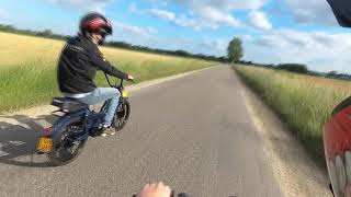 Driving my 74cc Gilardoni DDL Tuned Puch maxi Pure 2 Stroke Power amp Sound [upl. by Estevan218]