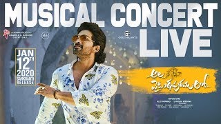 Ala Vaikunthapurramuloo Musical Concert Full Event  Allu Arjun Pooja Hegde  Trivikram  Thaman S [upl. by Tanaka]