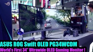 ASUS ROG Swift OLED Gaming Monitor Ultrawide OLED Excellence [upl. by Silloh]