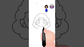 How to Draw Mirabel from Encanto Shorts drawingtutorial drawingforkids chuchutv drawingshorts [upl. by Colombi452]