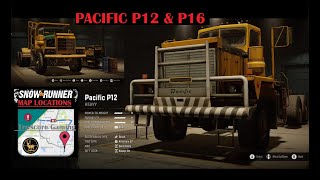 Pacific P12 amp P16 SNOWRUNNER ALL Upgrade Locations [upl. by Yale578]