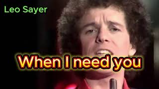 LEO SAYER  When I Need You ♥️ Best song of 70s shorts music 70s leosayer [upl. by Berget]