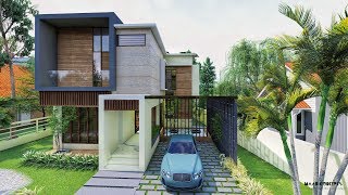 A beautiful contemporary 4 bedroom modern house in Kochi Kerala  A walkthrough video [upl. by Neille810]