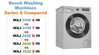 Best Bosch 8kg Washing Machine  2426A vs 24267 vs 2426G vs 2846S vs 28262 [upl. by Bengt22]