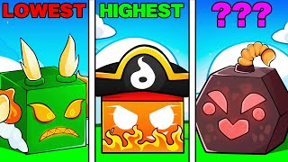 Ranking Weakest to Strongest Blox Fruits [upl. by Nivram]