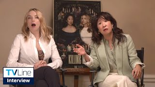 Killing Eve  Sandra Oh and Jodie Comer Season 4 Interview [upl. by Anaibib5]