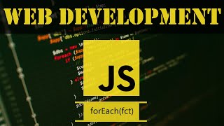 Javascript forEach  Darija [upl. by Atiuqrahc]