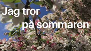 Sommarvisa Jag tror på sommaren text med ackordchords [upl. by Prentiss]