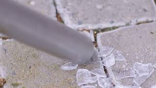 Oddly satisfying  vacuum up broken glass with WetampDry machine [upl. by Zolnay99]