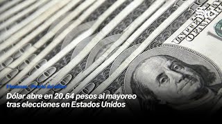 Dólar abre en 2064 pesos al mayoreo tras elecciones en Estados Unidos [upl. by Kin]